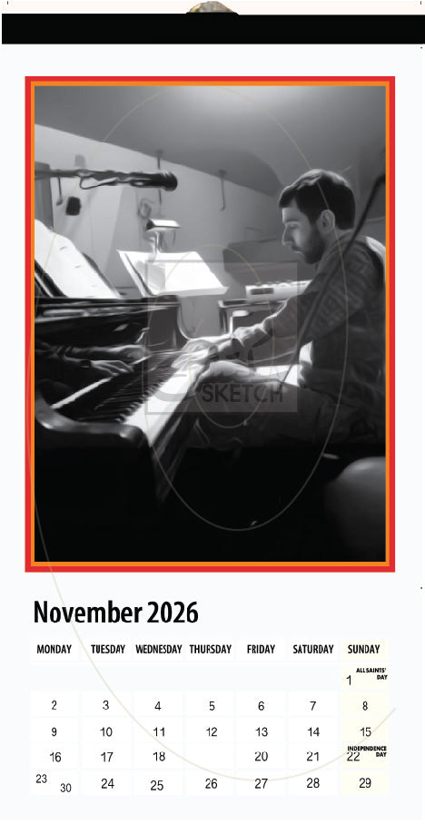 Calendar 2026 Ziad Rahbani - رزنامة ٢٠٢٦ زياد الرحباني